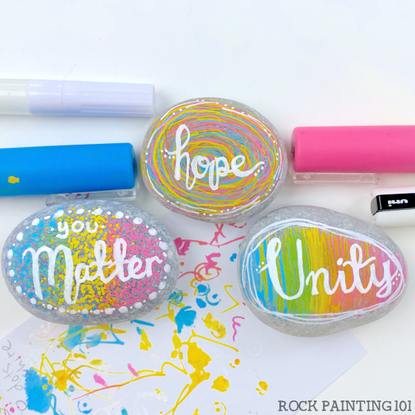 Rock Painting 101 - 3 EASY painted rock ideas using paint pens -https ...