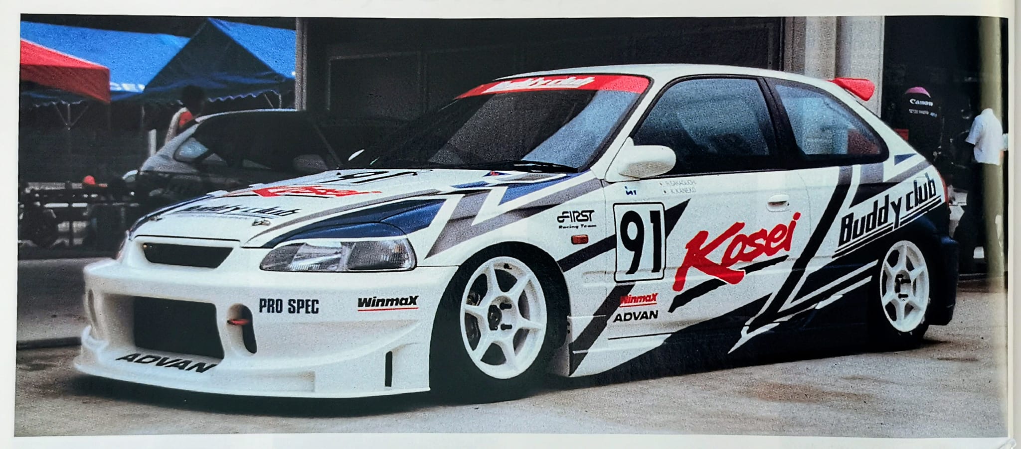 Kosei Buddy Club EK9 Honda Civic Type R on Buddy Club P-1 Racing 