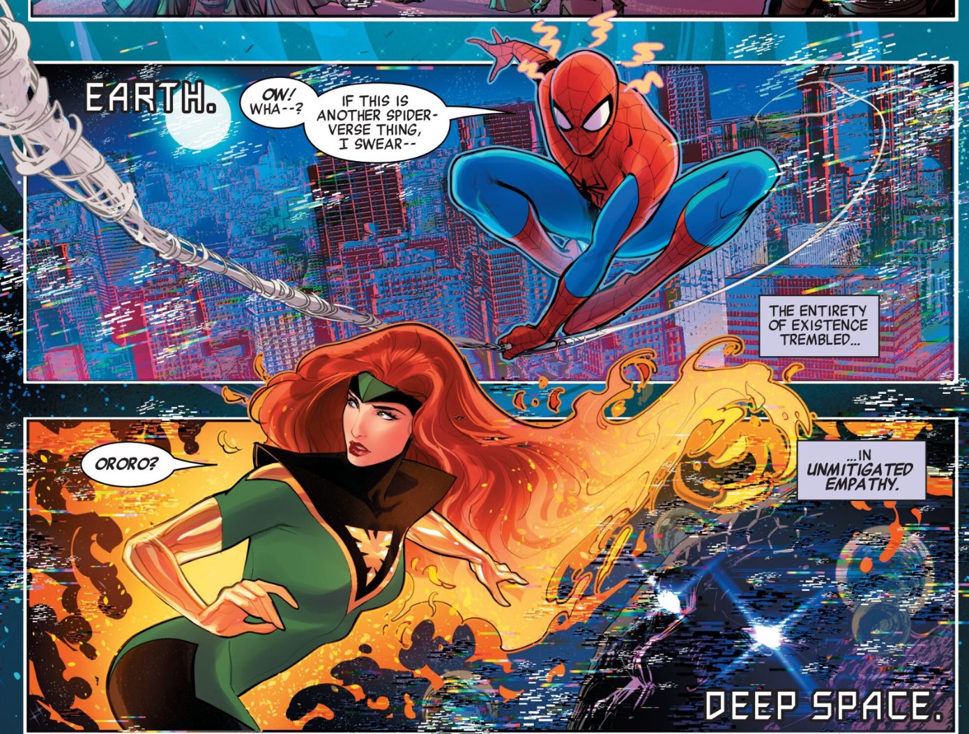 Storm dislikes Spiderman in comics