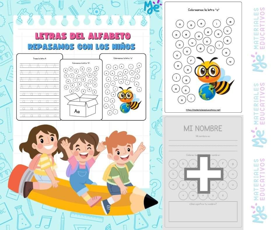 Materiales - Cuadernillo de Letras del Abecedario 👧 PDF gratis: https ...