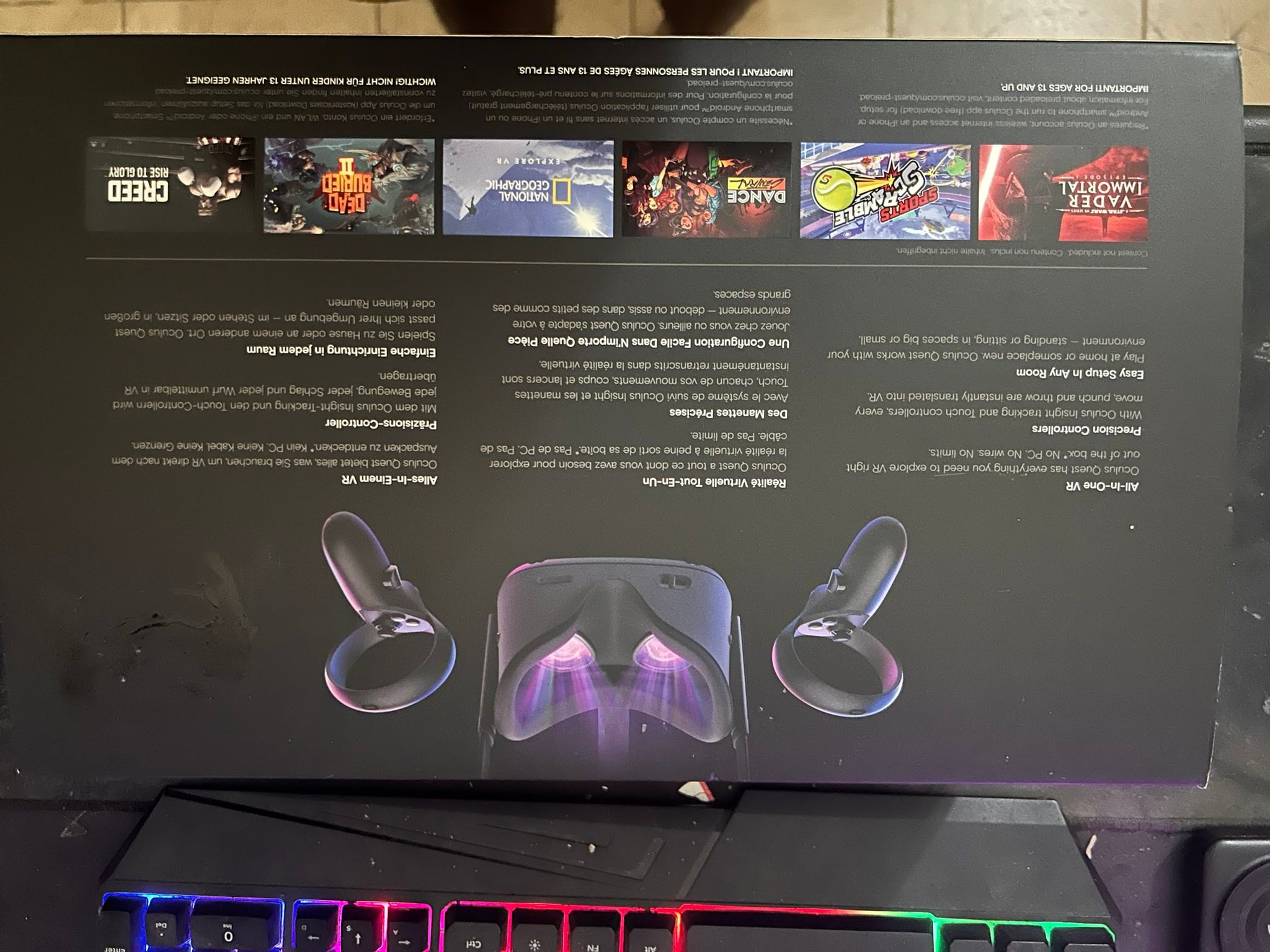 OCULUS QUEST VR 64 GB FROM GERMANY ?? USED IN GERMANY(Used only 
