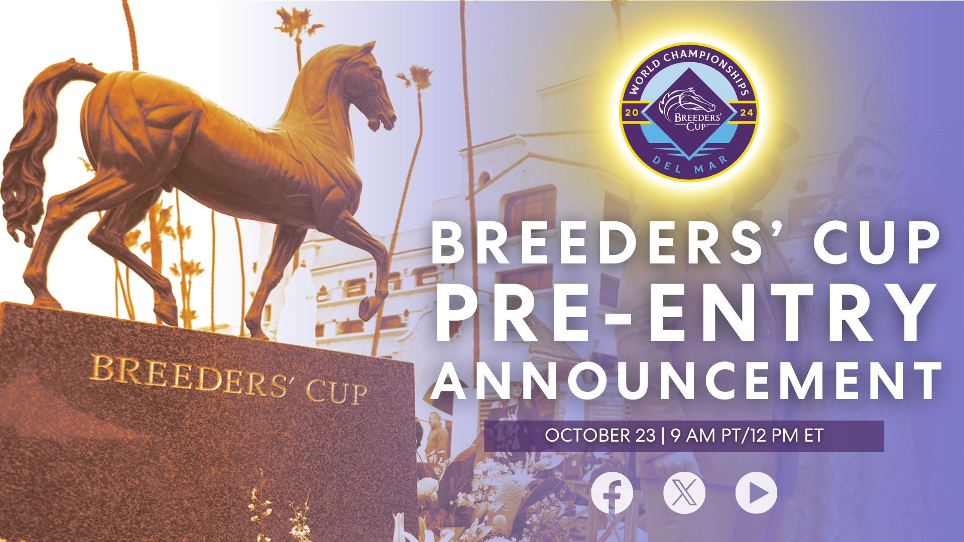 Kick off #BC24! Watch the 2024 Breeders' Cup Pre-Entry