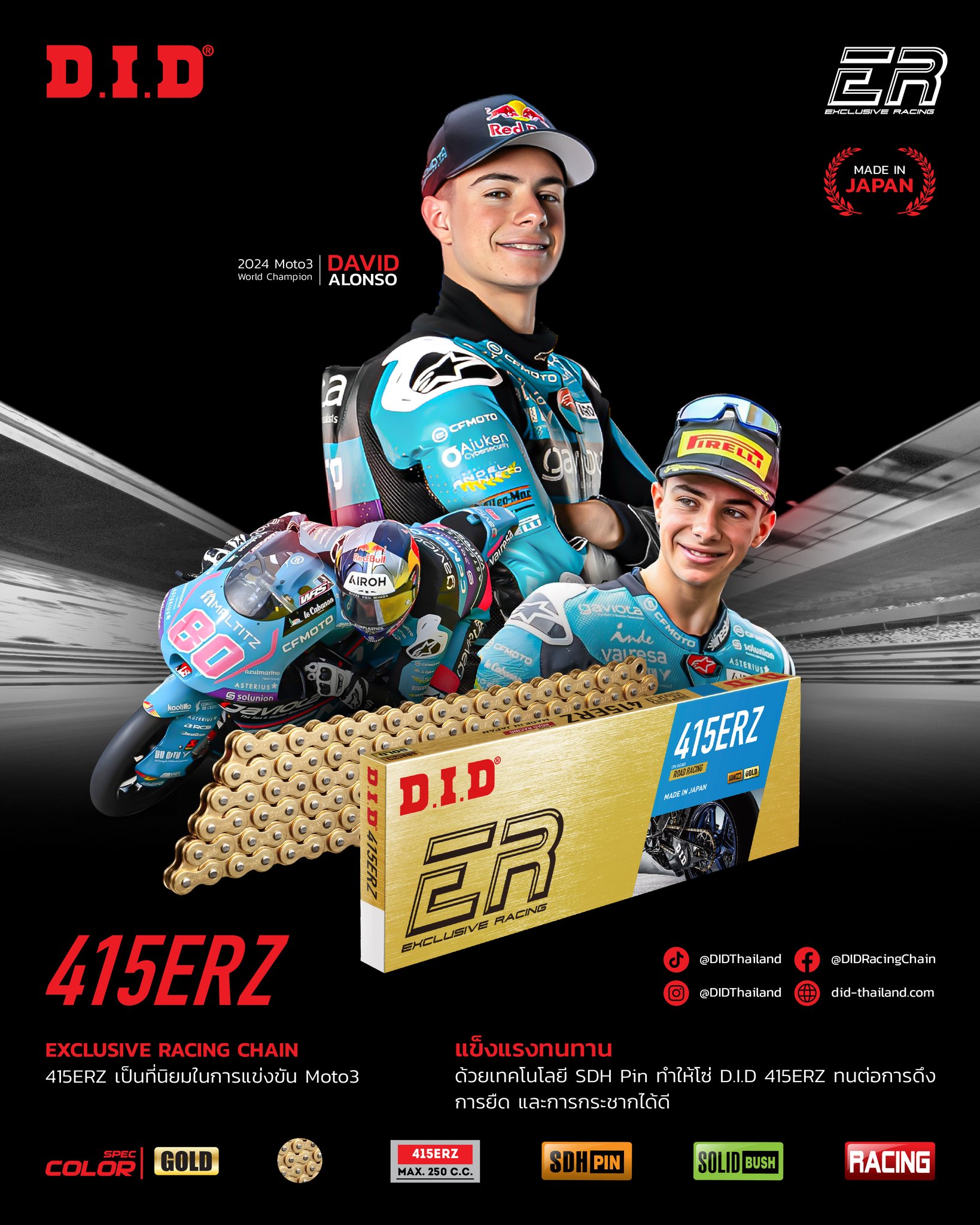 415ERZ Excusive Racing Chain เป็นโซ่... - DID Racing Chain