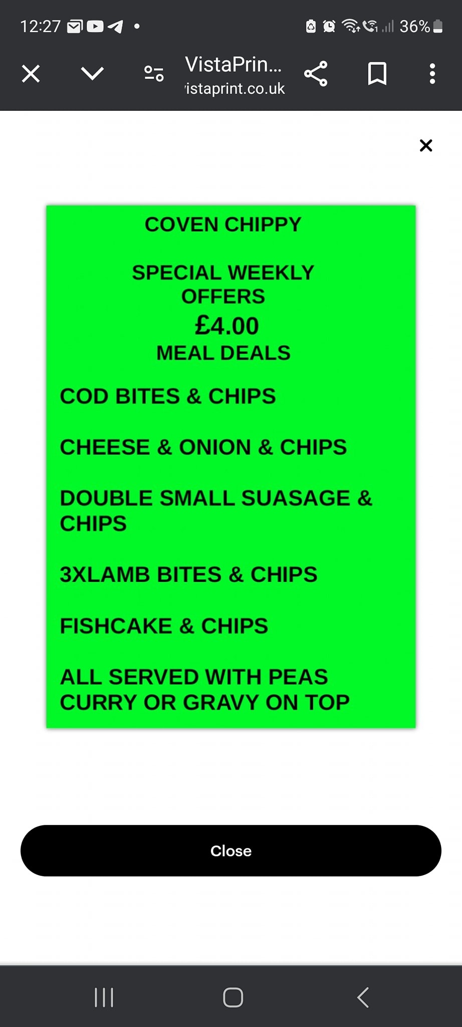 Coven Fish bar