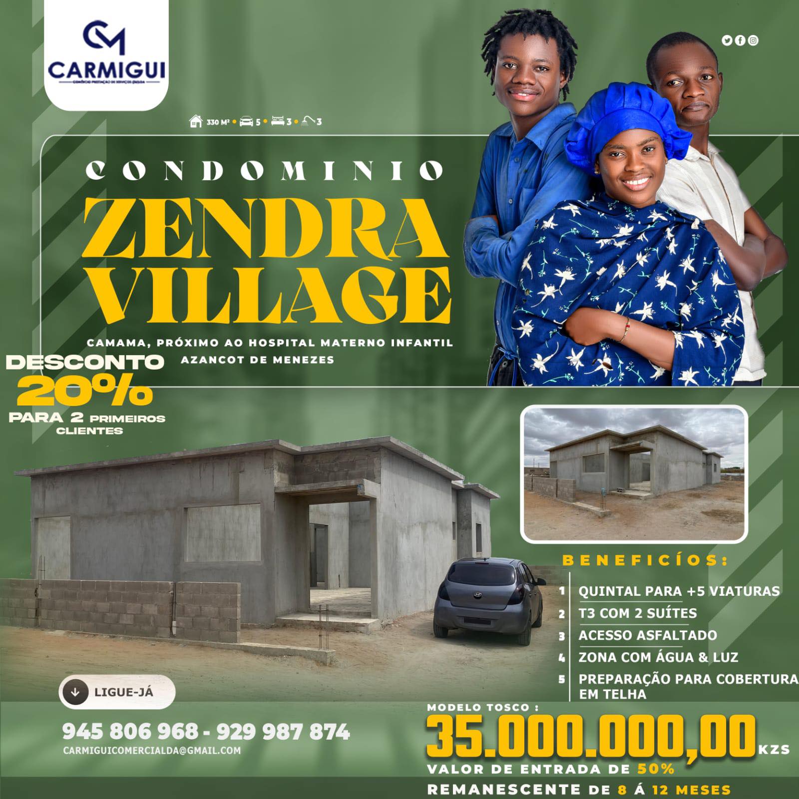 Carmigui-Construtora - CONDOMÍNIO ZENDRA VILLAGE – CAMAMA 1 Localização ...