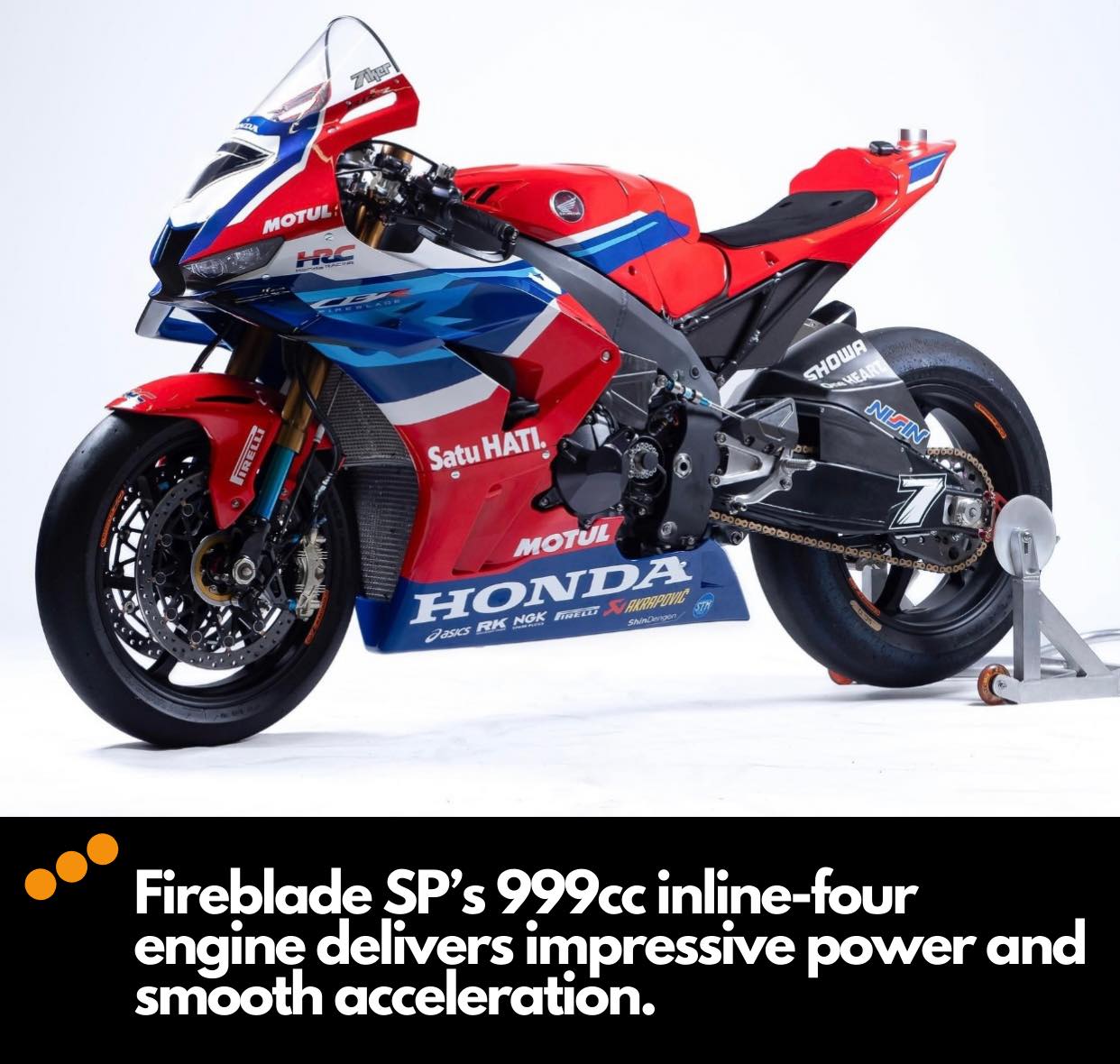 TSX - Fireblade SP 2024 Honda Fireblade SP features a lightweight ...