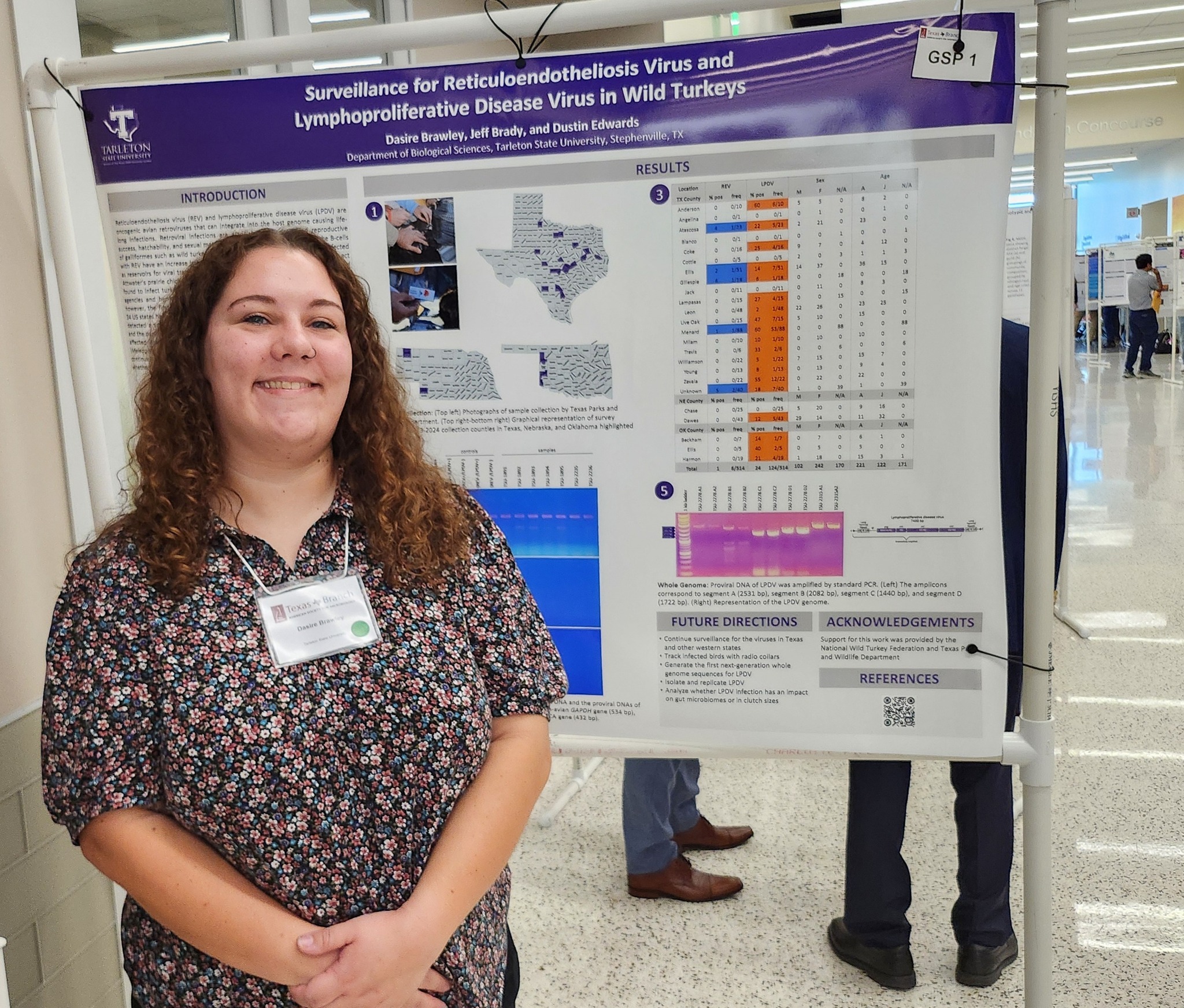 Dasire Brawley, a grad student in Dr. Dustin Edwards' lab, attended the ...