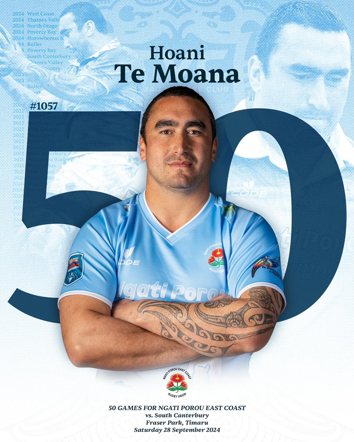 📣 Hoani Te Moana #1057, who... - Ngāti Porou East Coast RU