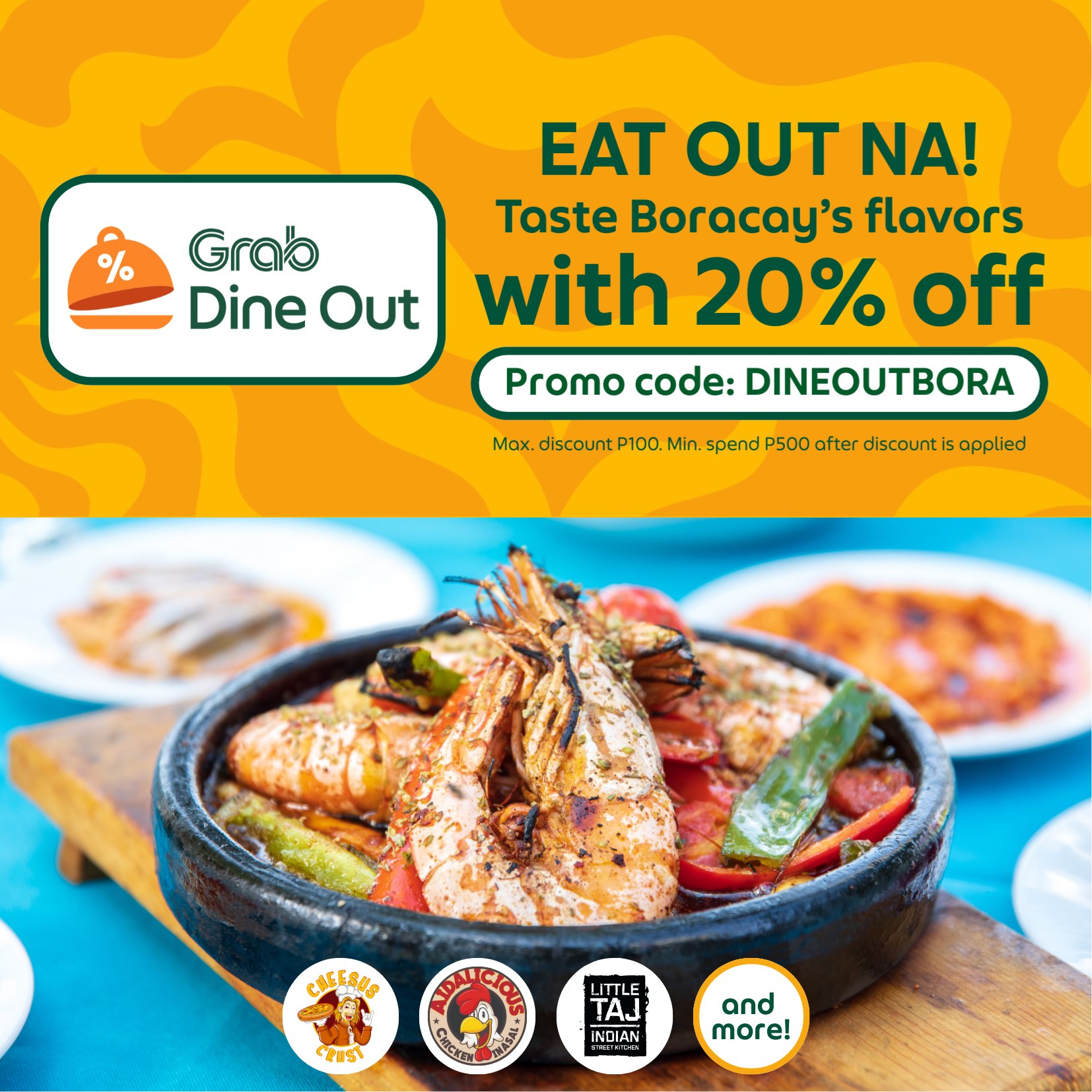 GrabFood - Secured na ba ang flight to Bora? 😎 Eat out with Grab Dine ...