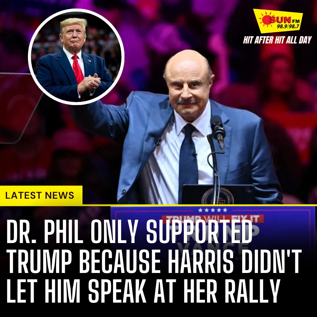 Sun - Dr. Phil’s “Rebellion” Move: Why He Spoke at Trump’s Rally After ...