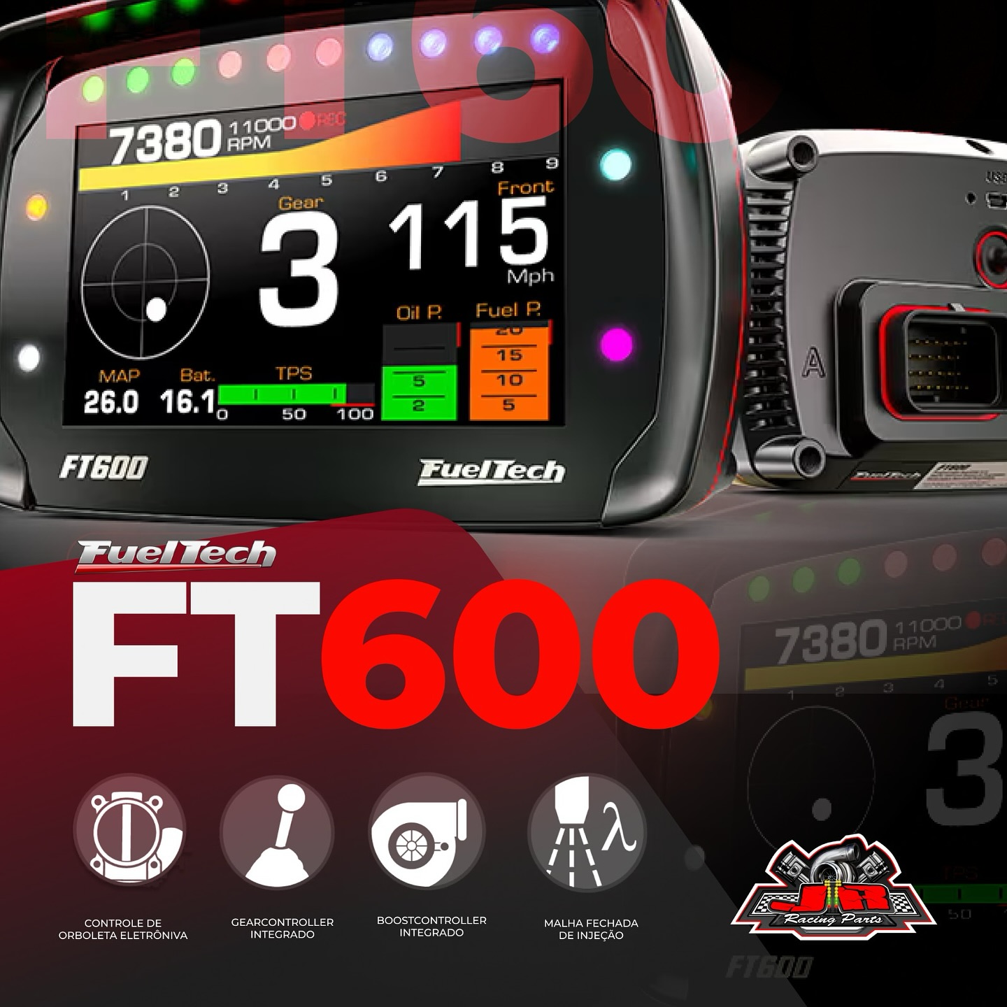 Jr - 🚥 A FuelTech FT600 é uma ECU e Painel de Instrumentos integrados ...