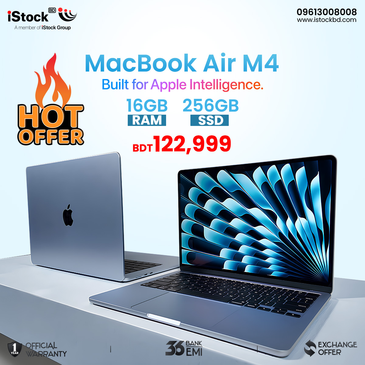 ? Macbook Air M4 13INCH 256GB ? - 104990 Taka? BEST PRICE IN BD 