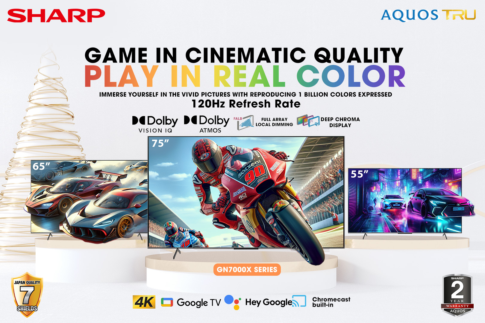 Sharp Aquos TRU 4K Google TV Bring... - Sharp Philippines