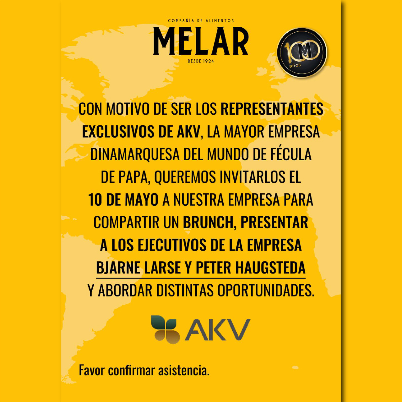 Invitación #melar ☝🏽 Somos... - Melar - Compañia de Alimentos | Facebook