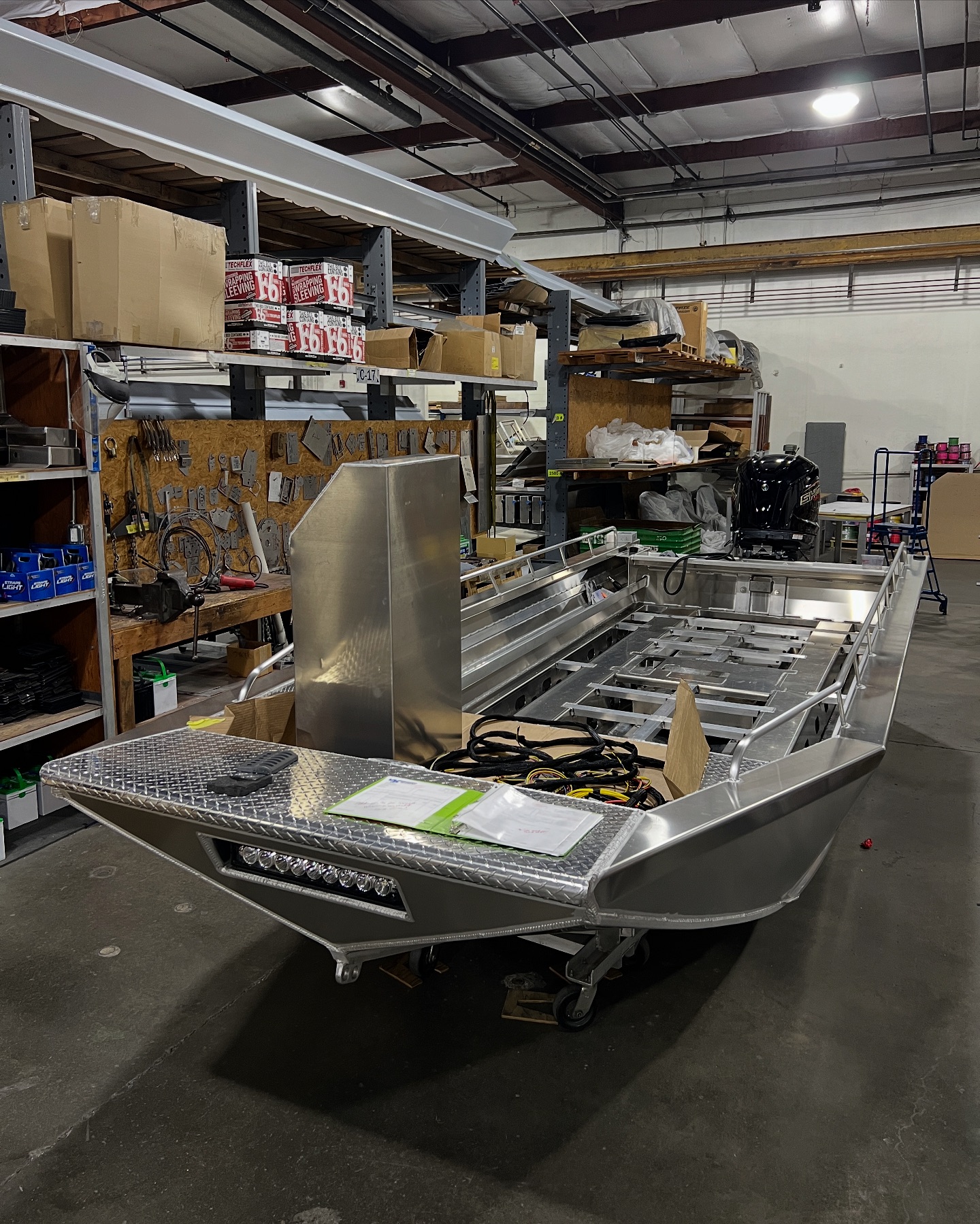Wooldridge - Making its way through rigging another 20’ Skagit Center ...