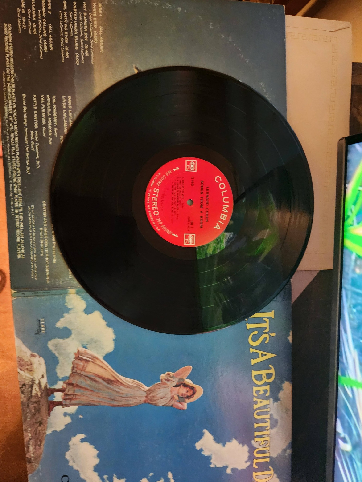 Rare mislabeled vinyl copy of 'It's a Beautiful Day' by Leonard