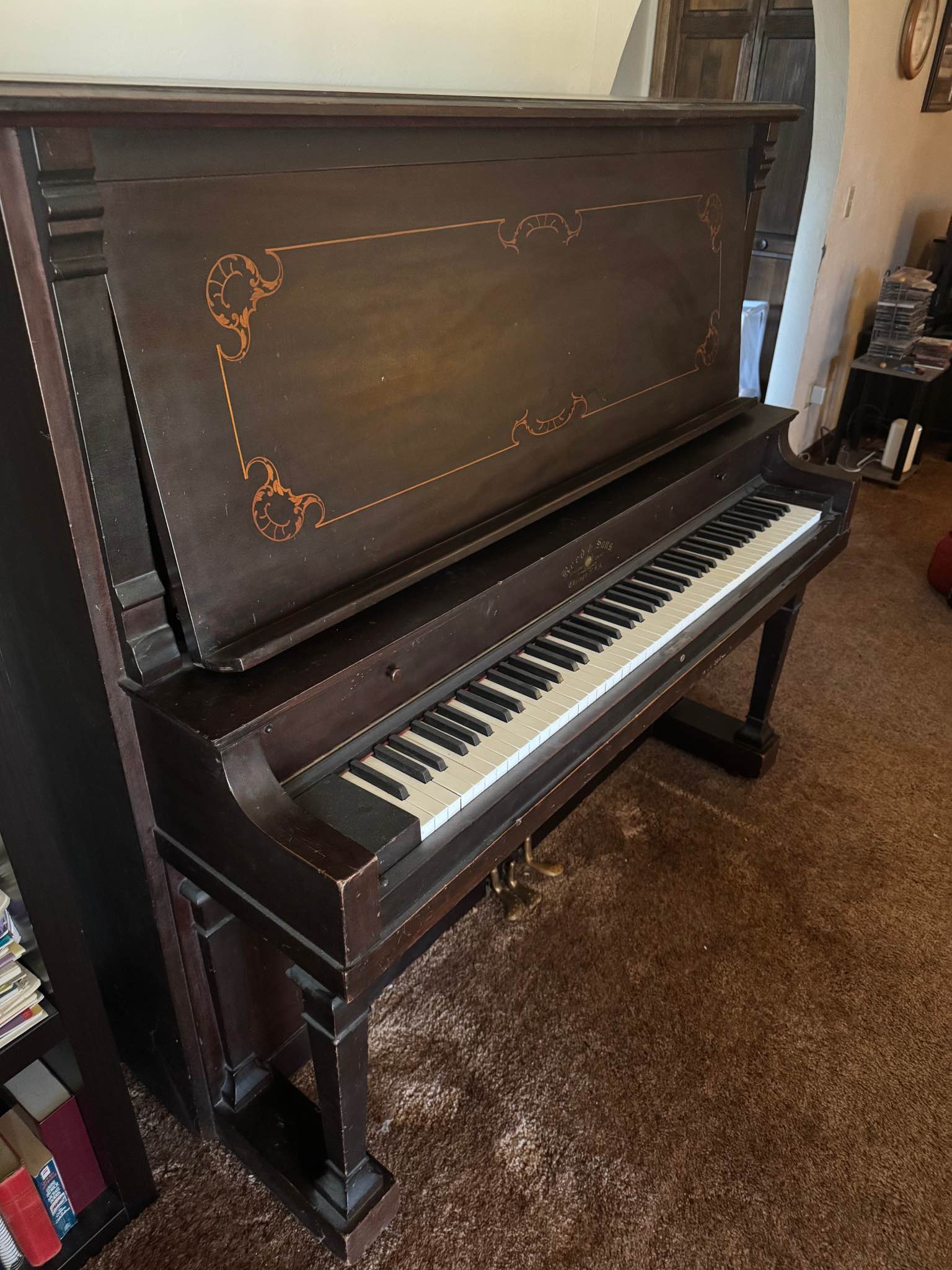 Antique Reed & Son’s Upright Piano, built in 1914. Free to whoever ...