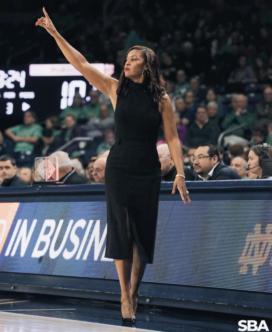 niele ivey green dress Coach Ivey's outfit today styled by Liatu King 👑 #GoIrish variant available: US 2