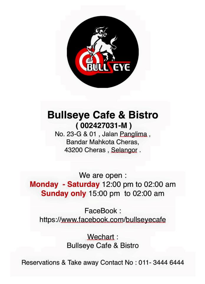 Bullseye Cafe Bistro Food Menu Bullseye Cafe Bistro Facebook