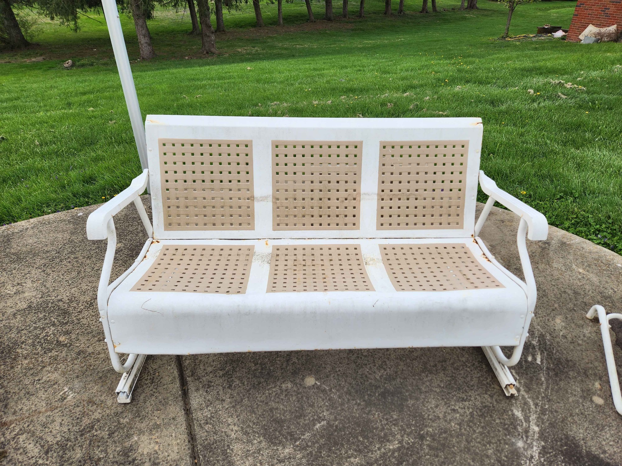 Metal Porch Glider Set - Outdoor Chairs, Benches & Swings