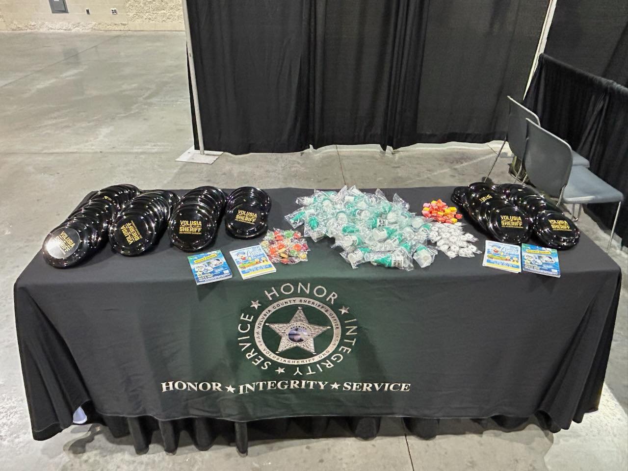 Volusia - Table’s all set for the Florida Saltwater Fishing Expo today ...