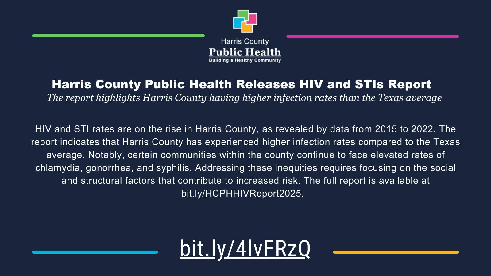 Harris - New Report Released: HIV & STI rates in Harris County are on ...
