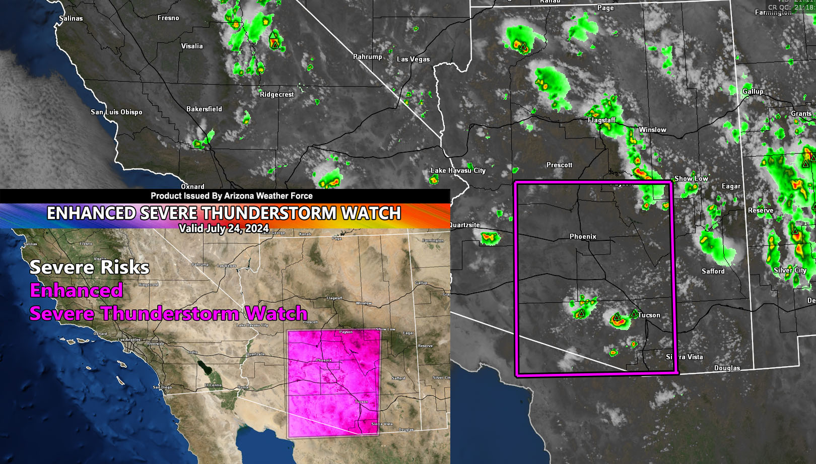 Storm Update - 7-24-2024 -... - Arizona Weather Force