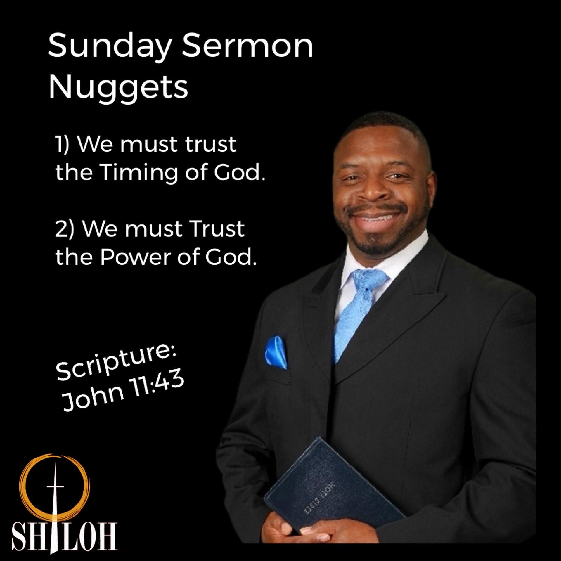 Shiloh - Sunday Sermon Nuggets From April 6, 2025 See full sermon at ...
