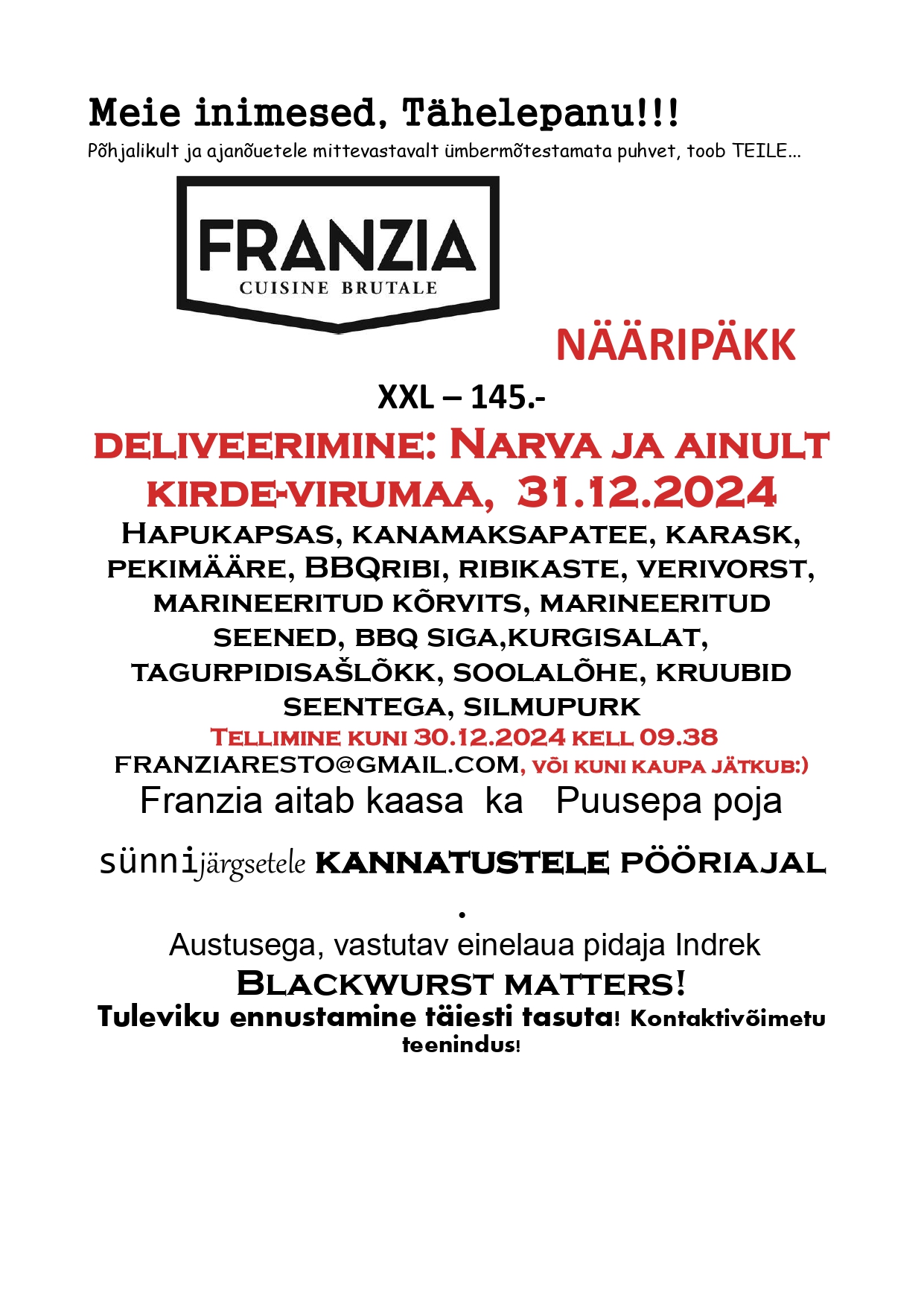 Franzia | Narva-Jõesuu