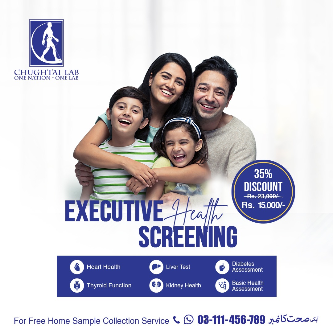 Chughtai Lab - Chughtai Lab's Executive Health Package can... | Facebook