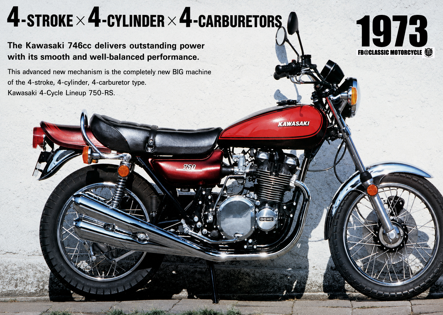 その Classic - 🏍️ 1973 Kawasaki Z750RS (Z2) 🇯🇵 Created specifically