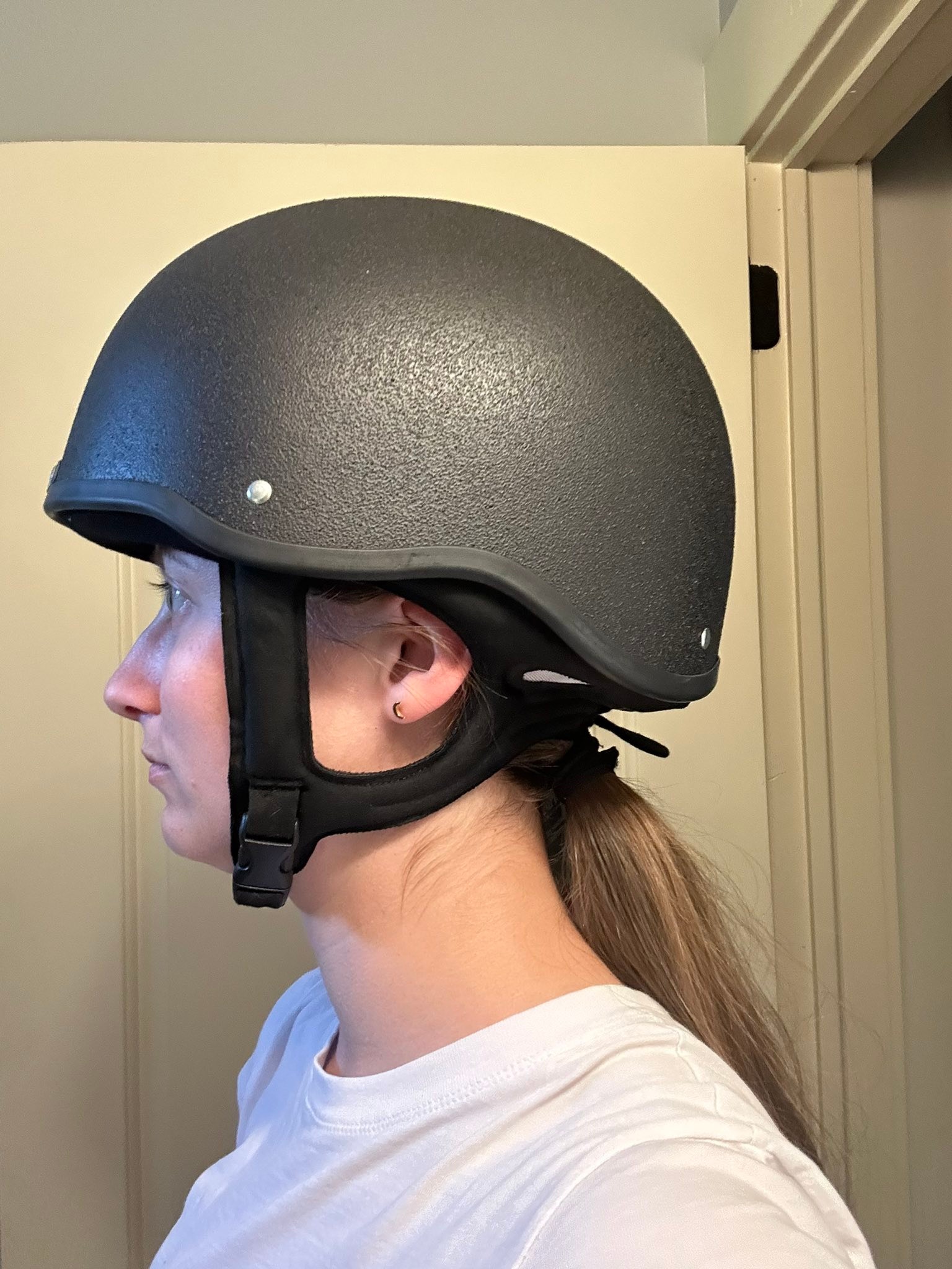 bike helmet for man bun BADASS Bare Bones Smallest DOT Certified Motorcycle  Route 32 Riding Gear How To Fix Helmet Hair
