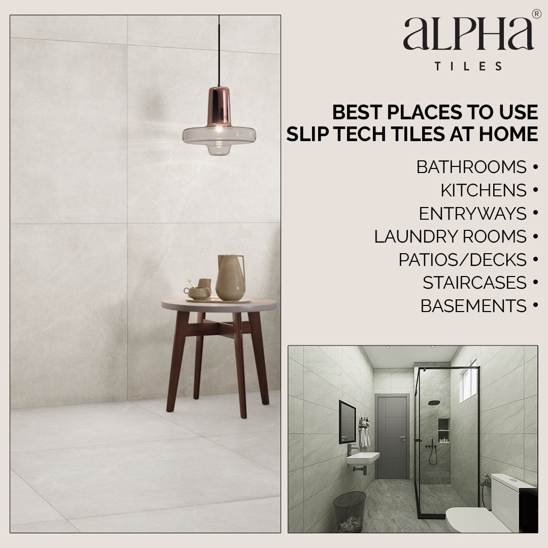 Alpha - Here are some spaces where Slip Tech tiles are a MUST for added ...