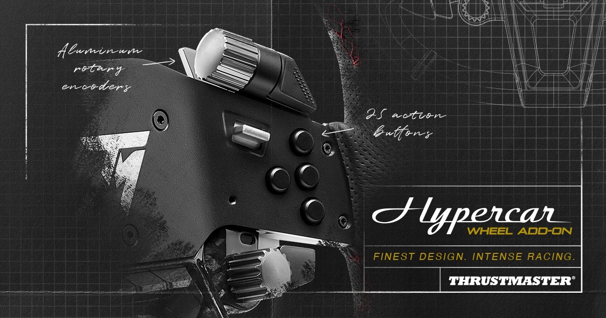 Thrustmaster - Enjoy Hypercar Wheel Add-On