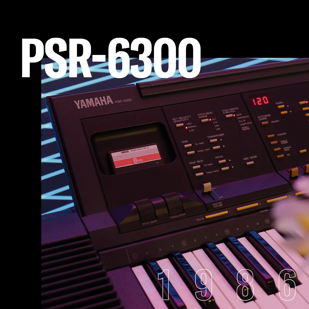 Released in 1986, the PSR-6300 marked a shift toward music
