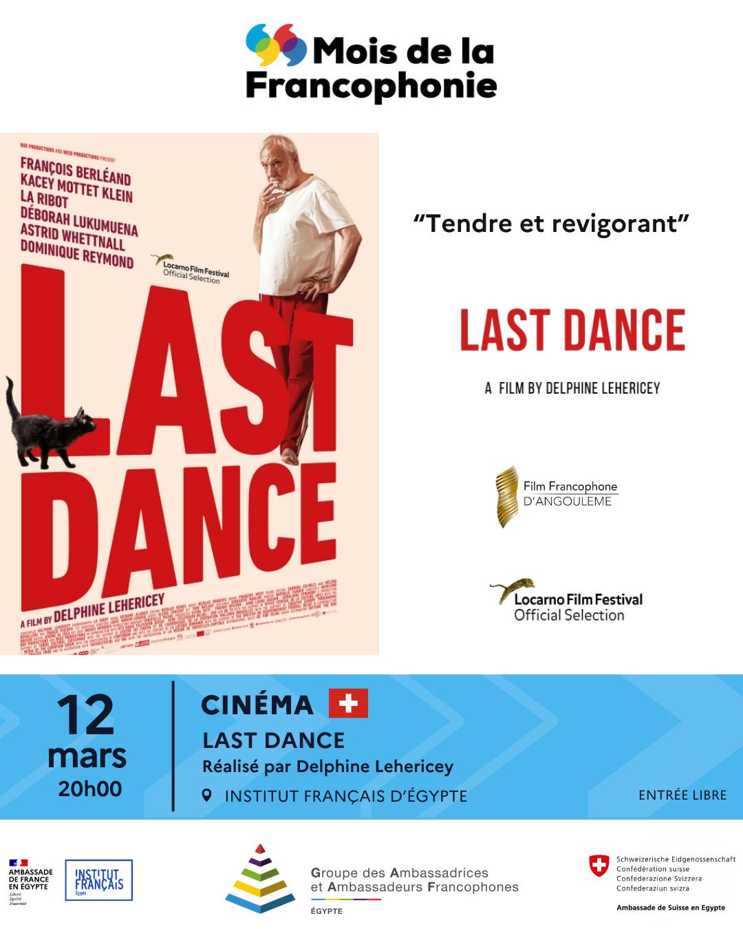 The Embassy - 🇨🇭🎬 Swiss Movie Screening – Last Dance Join us for a ...