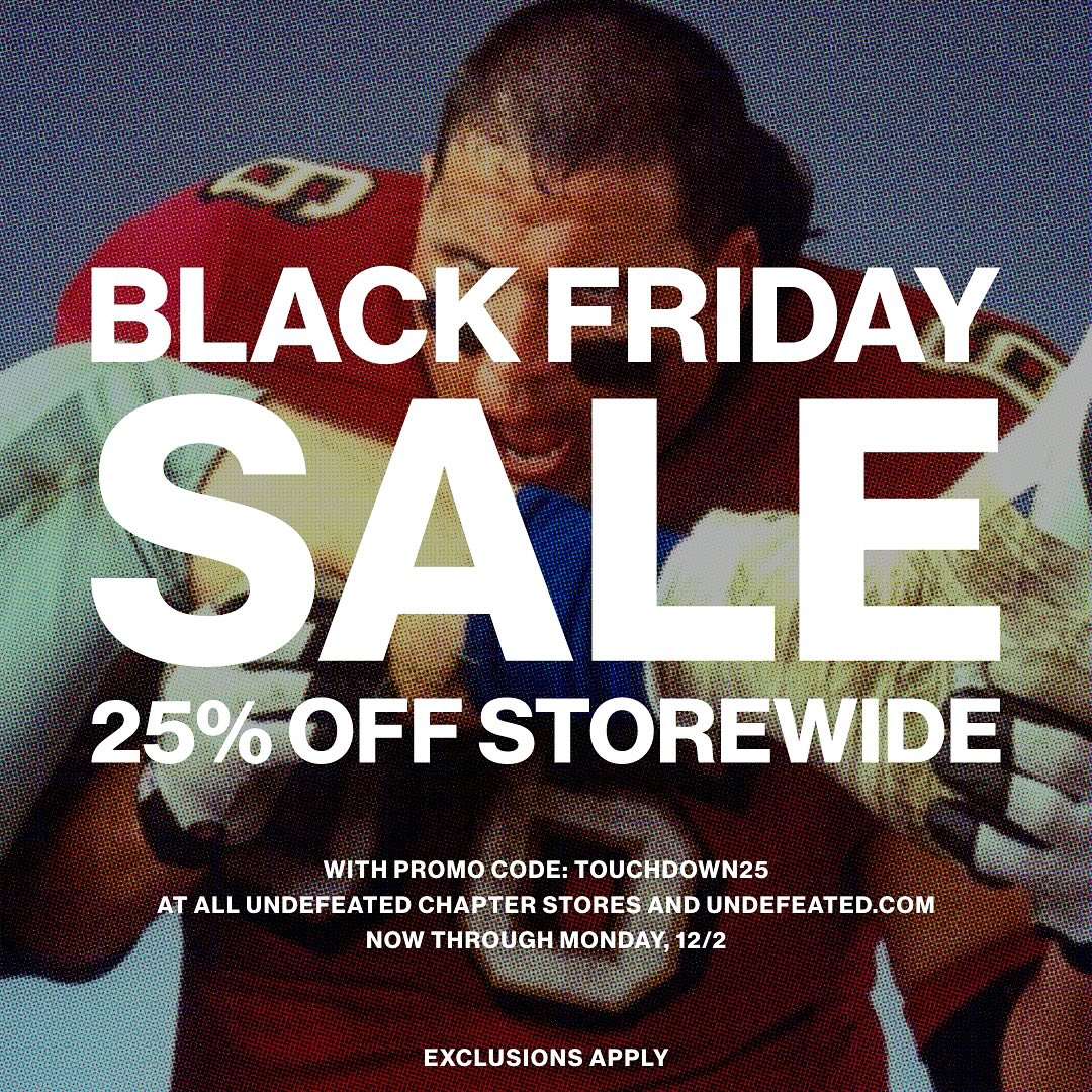 UNDEFEATED INC. - UNDEFEATED Black Friday Sale 25% off... | Facebook