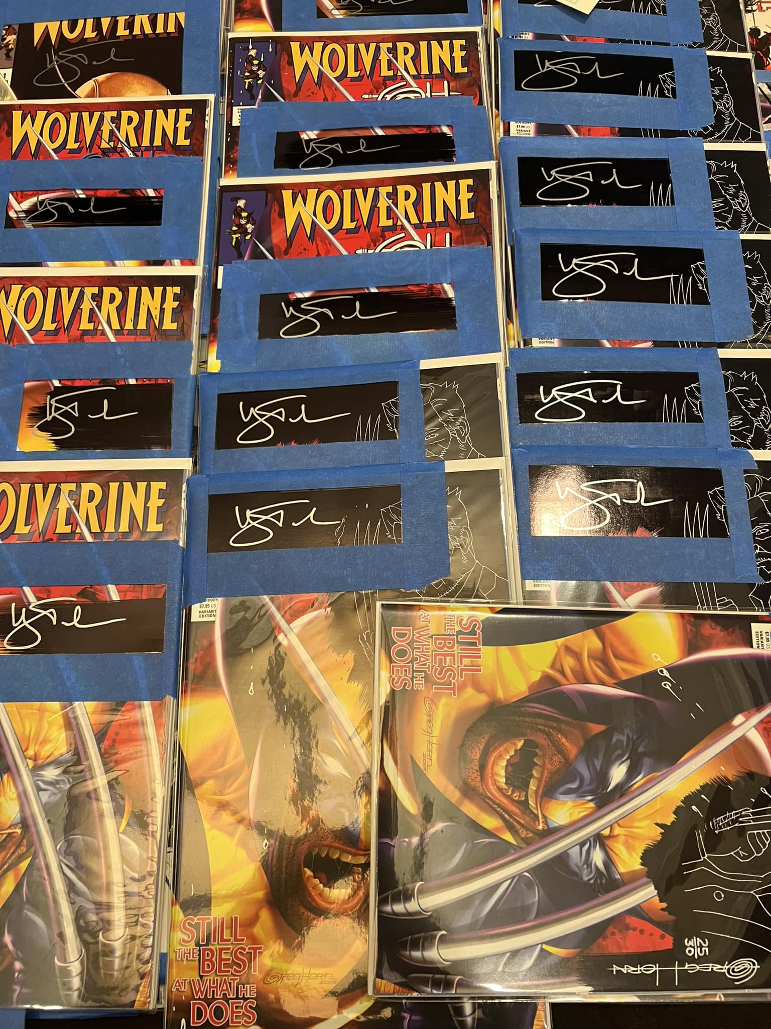 Signed Wolverine Comic Book with Greg Horn Art display picture 1