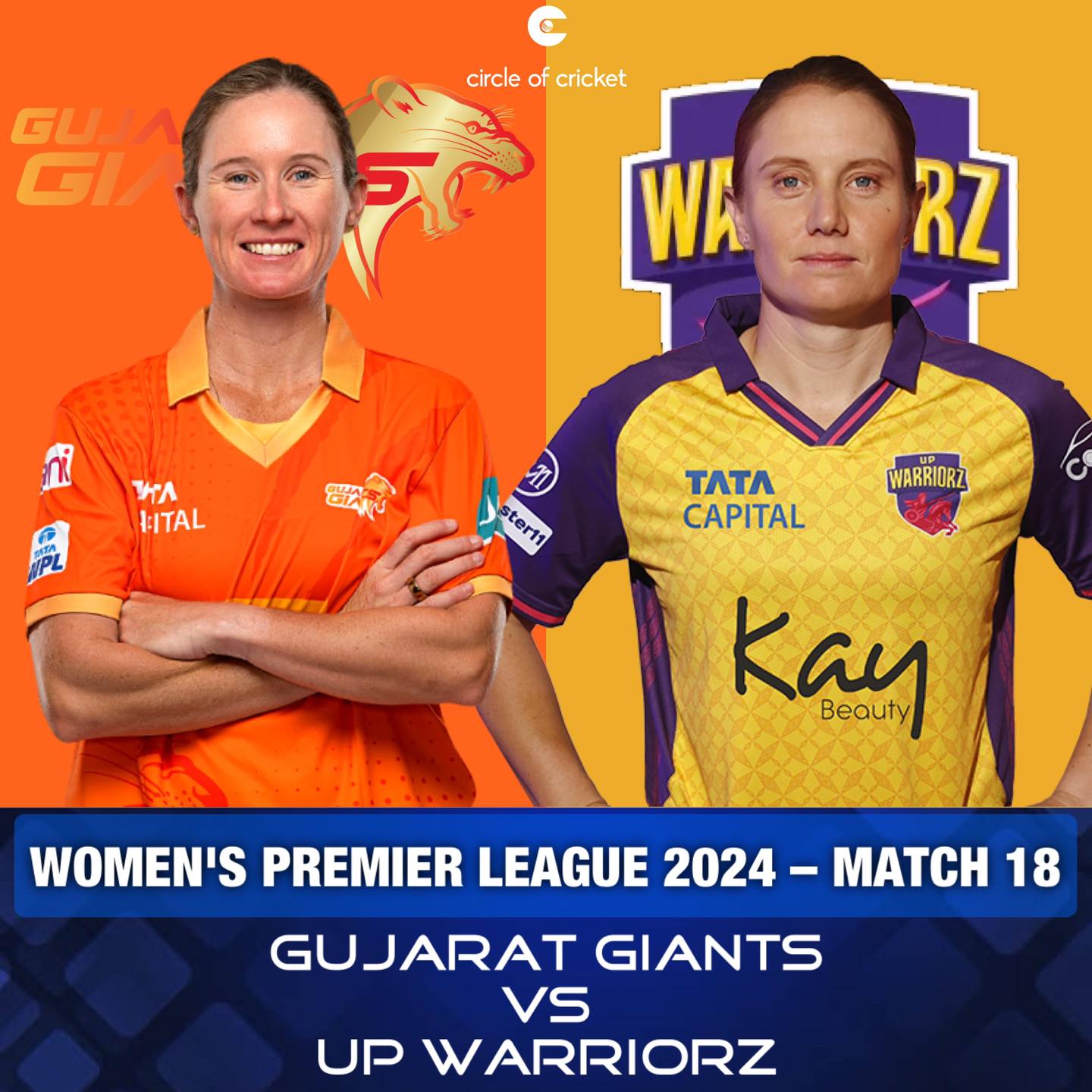 Gujarat Giants win the toss and... - Circle of Cricket India