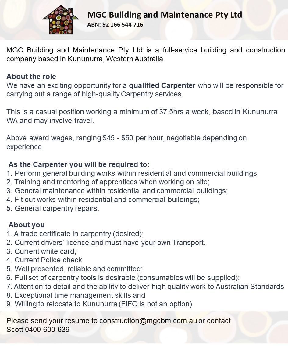 MGC Building | Kununurra WA