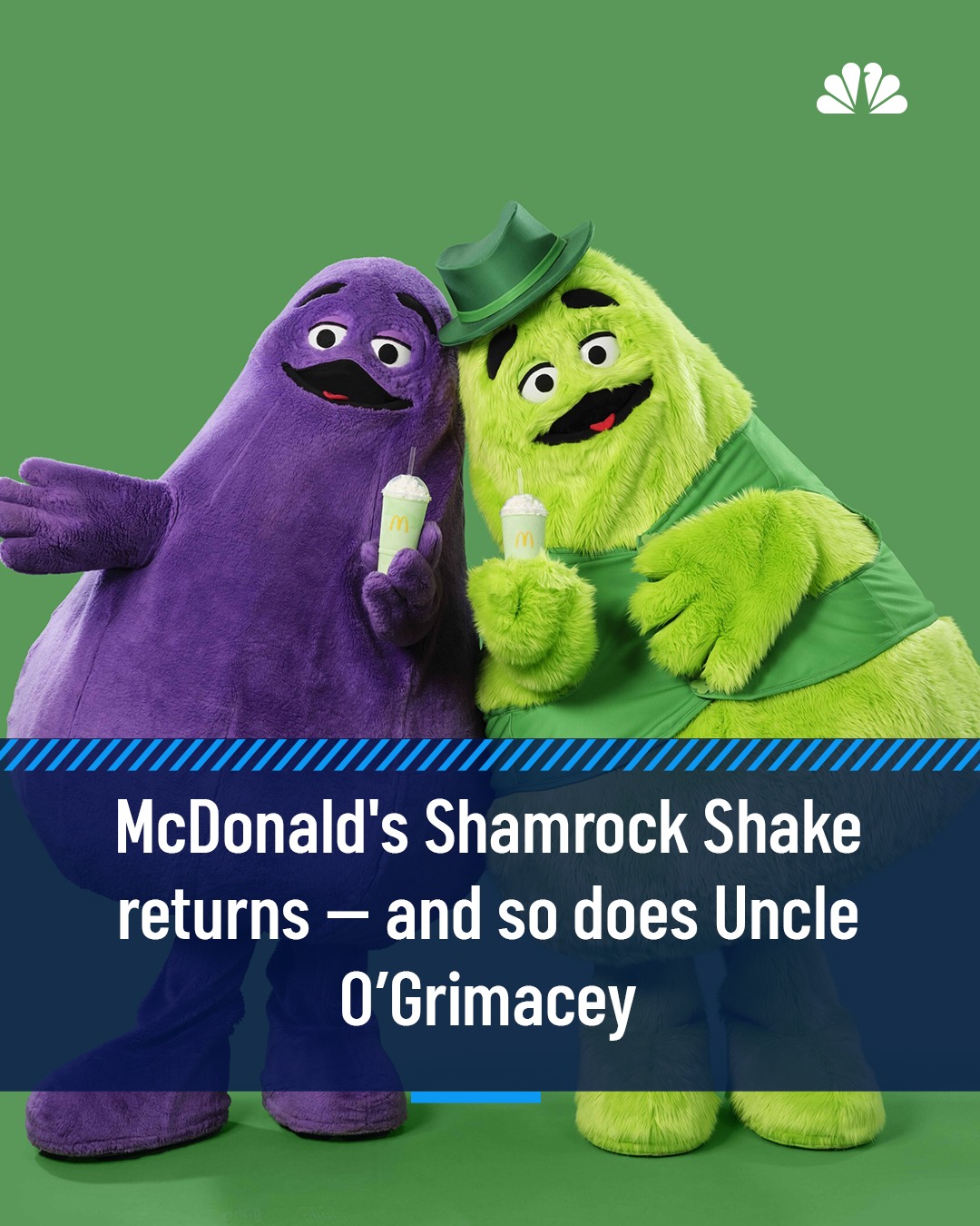 McDonald's brings back Uncle O' Grimacey for Shamrock Shake