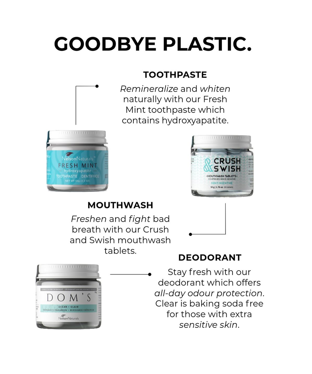 Nelson - Three step personal care routine without the waste 🌿 1️⃣ Fresh ...