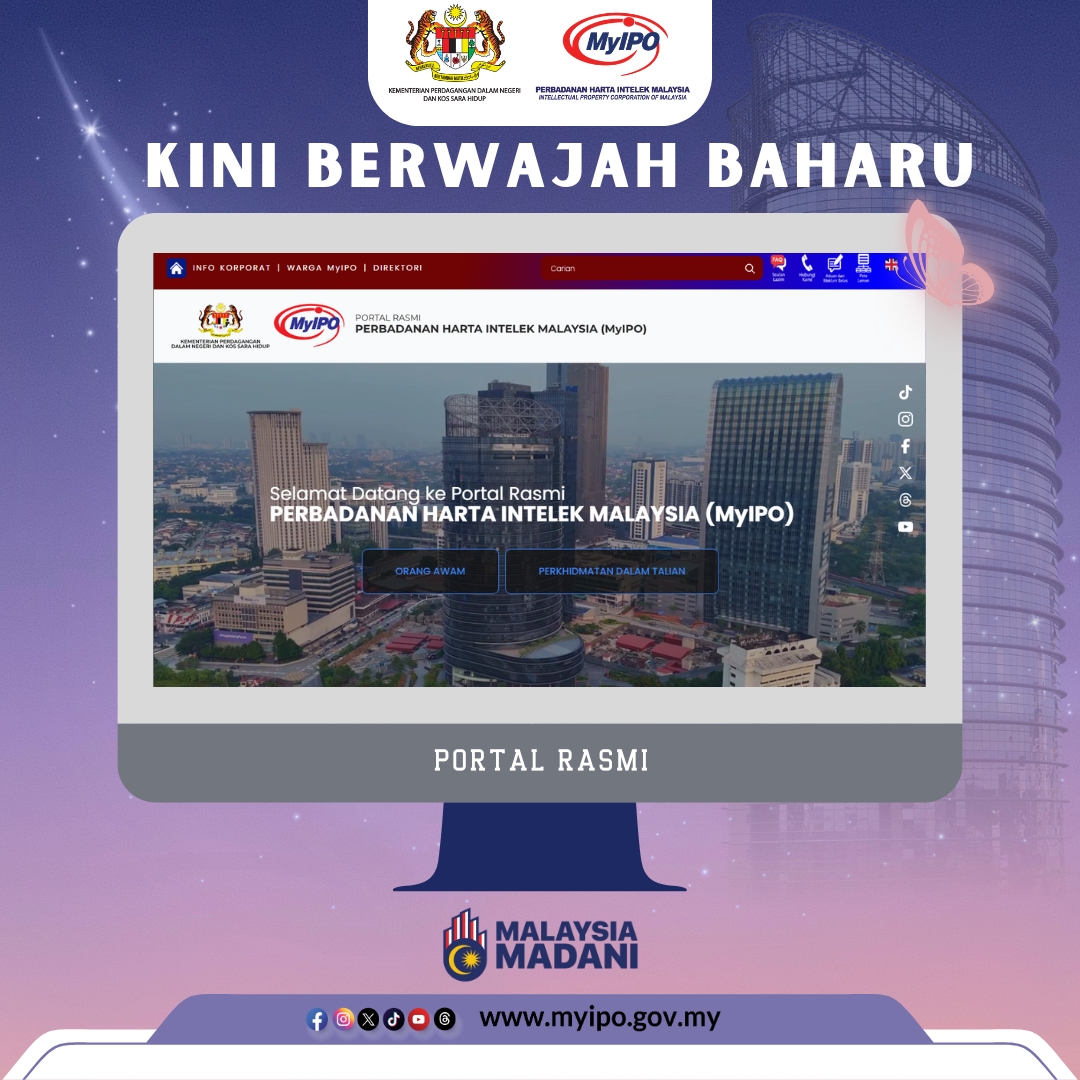 Intellectual - Portal Baharu, Wajah Baharu! Portal rasmi MyIPO kini ...