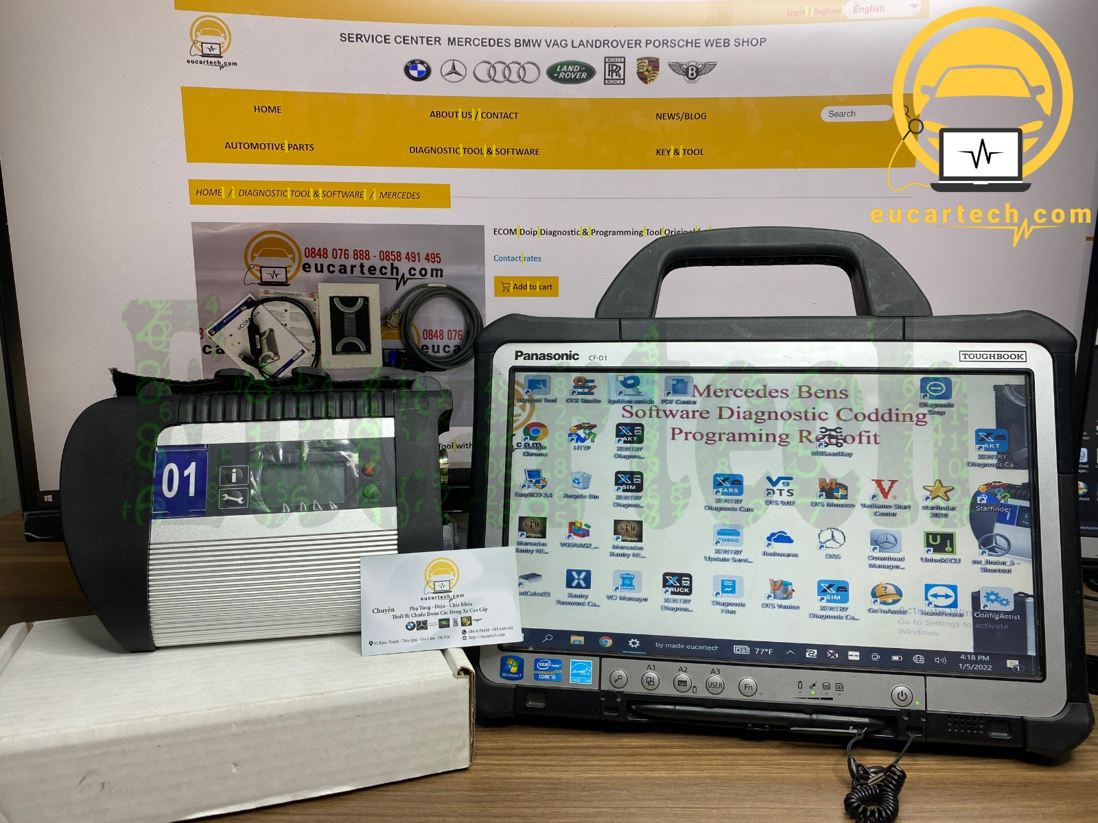 🔧 C4 DOIP PLUS MB SD Connect Compact – Full Diagnostic Kit for Mercedes ...