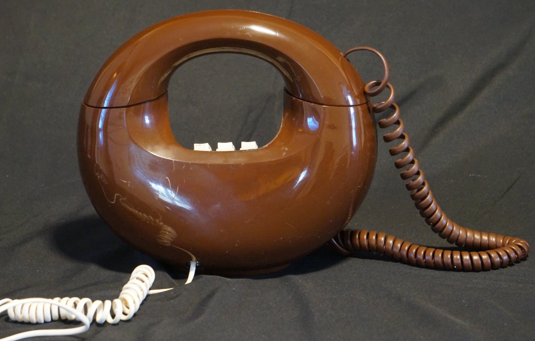 Western Electric Brown SCULPTURA Design Line Touch-tone DONUT Push ...