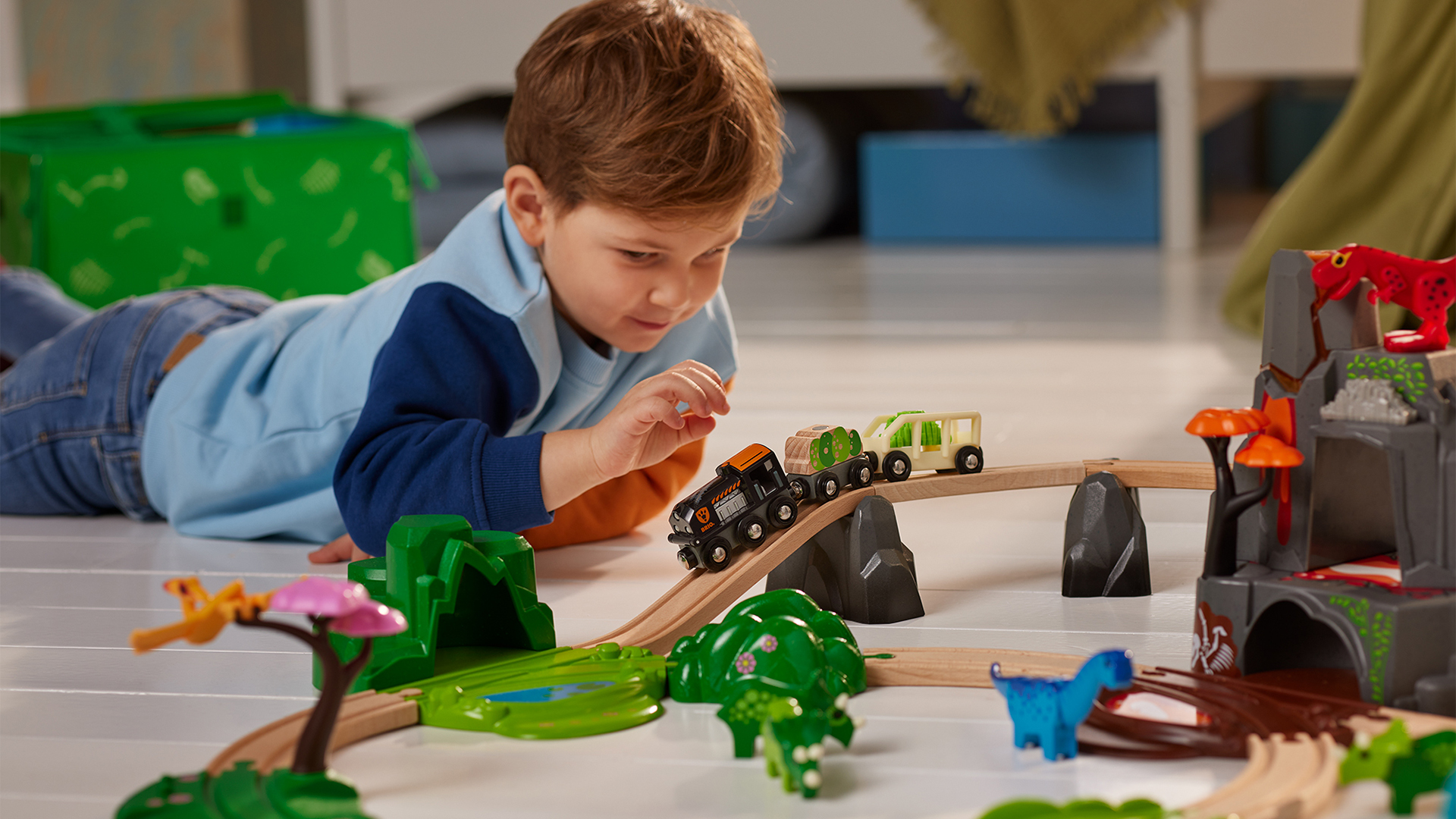 BRIO Dinosaur Deluxe Set – 36104 – Jeu De Train Dinosaure – Dès 3 Ans