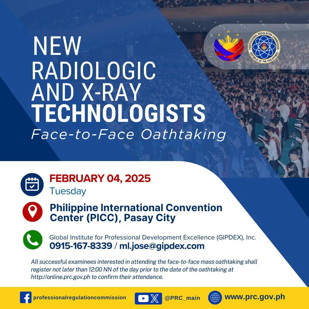 Face-to-Face Oathtaking of the... - Future RRT Hub - Radtech | Facebook