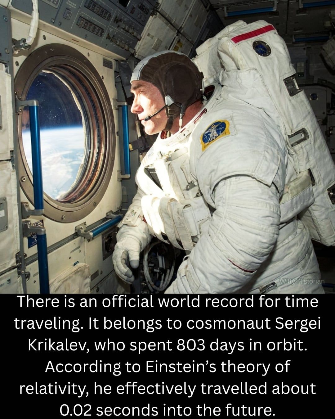 There is an official world record for time traveling. Not through