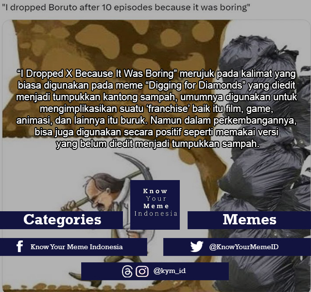 Know - Source: xhttps://knowyourmeme.com/memes/i-dropped-x-because-it ...