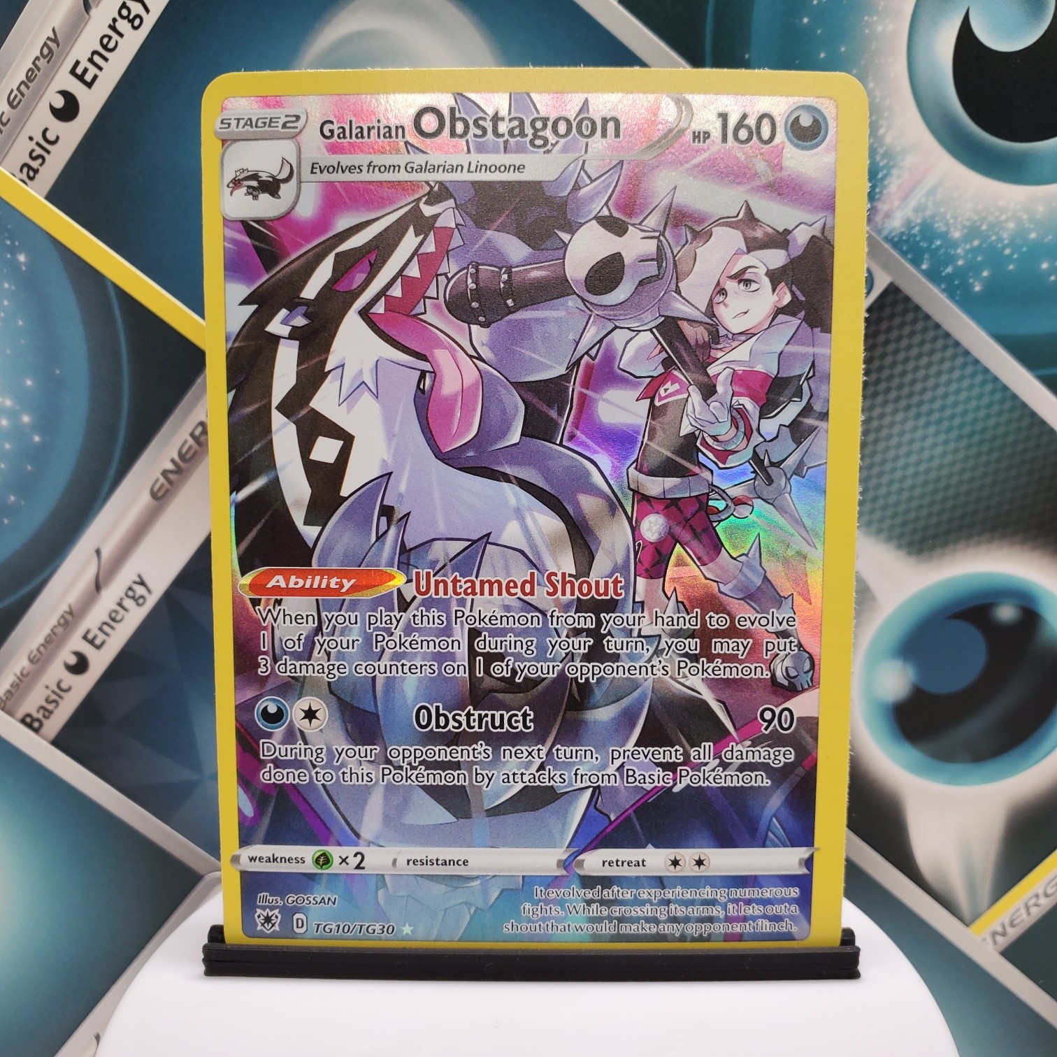 galarian obstagoon pokemon card 198/185 Vivid Voltage Gold Secret Rare Colorless Retreat Cost CGC 10 GALARIAN OBSTAGOON 2021